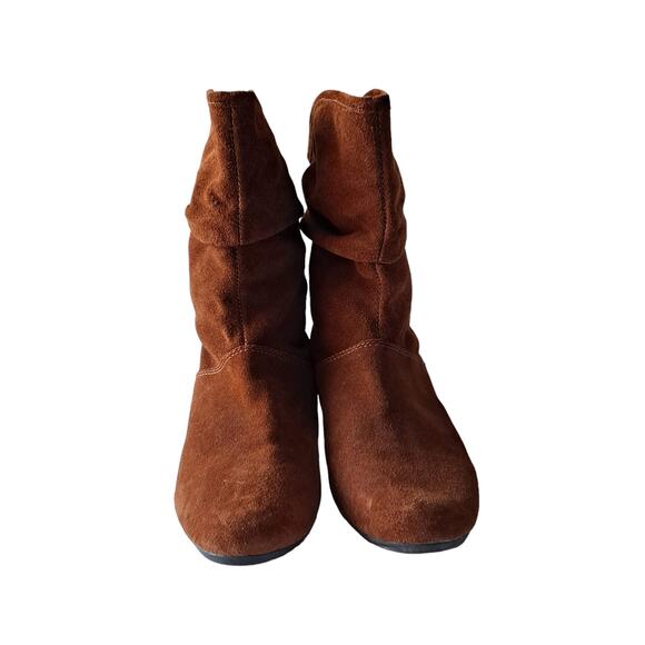 Steve Madden Women's Dark Cinnamon Suede Slouchy Ankle Boots - Size 7 - Picture 3 of 12